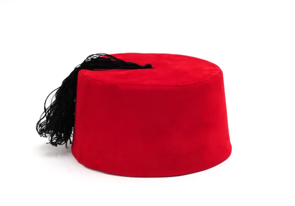 Османская шляпа на белом Лицензионные Стоковые Изображения