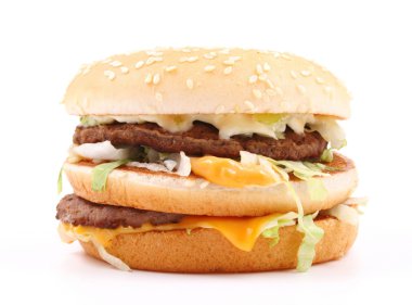 Double cheeseburger clipart