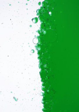 Bright green fluid texture