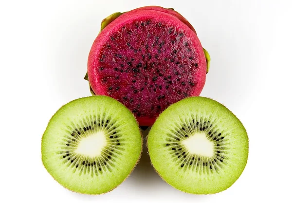 Kiwi and Dragon Fruit — Stock Photo, Image