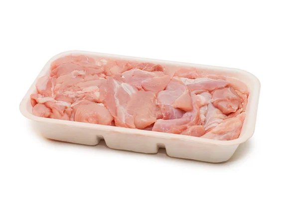 Carne fresca aislada sobre blanco —  Fotos de Stock