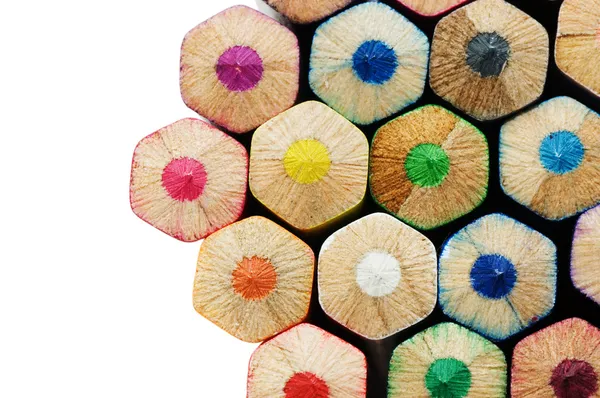 Close-up de lápis de cor com cor diferente — Fotografia de Stock