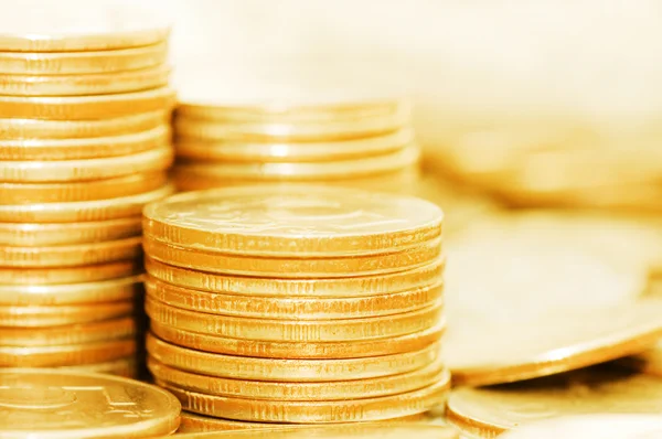 Mynt makro närbild bakgrund — Stockfoto