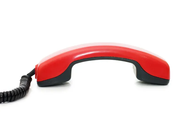 Retro telefon ahizesi üzerinde beyaz izole — Stok fotoğraf