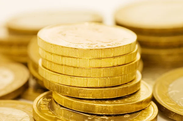 Mynt makro närbild bakgrund — Stockfoto