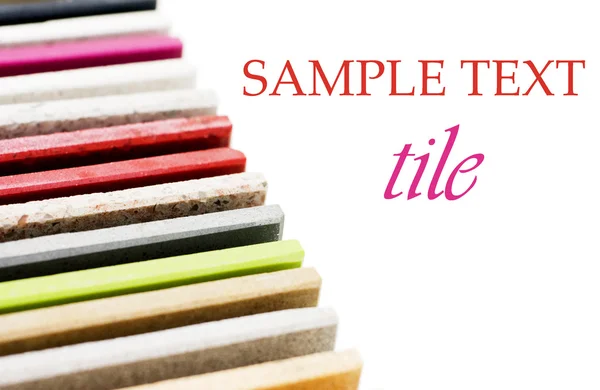 Set of a colour ceramic tile isolated — Stock Photo, Image