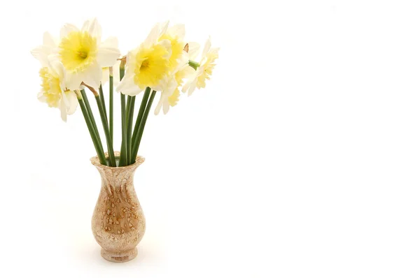 Buquê de flores de primavera em vaso — Fotografia de Stock