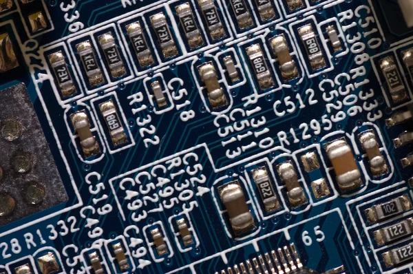 Detail of computer circuit board — Stock Photo, Image