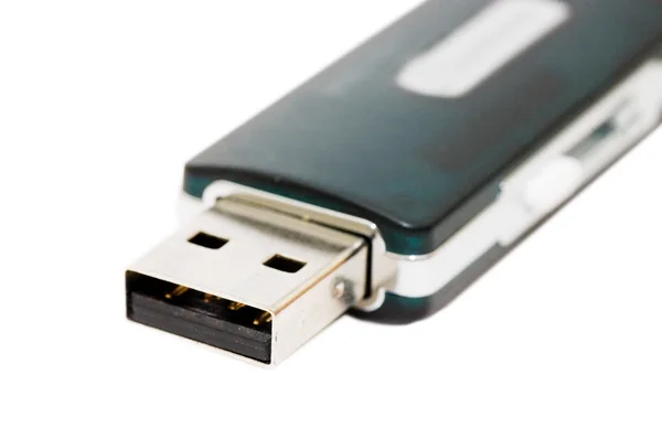 Unidad flash USB aislado en blanco —  Fotos de Stock
