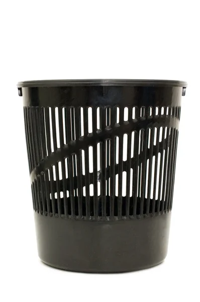Basket for garbage isolated on white — Stock Photo, Image
