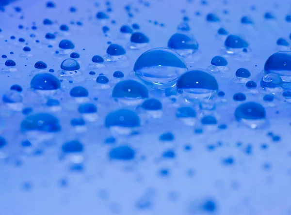 Water droplets on glass. Raindrops. — ストック写真
