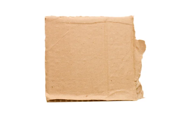 Cardboard isolated on white background — Stock Photo, Image