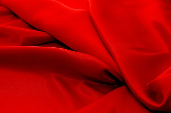 Elegantní a jemné červené saténové pozadí — Stock fotografie