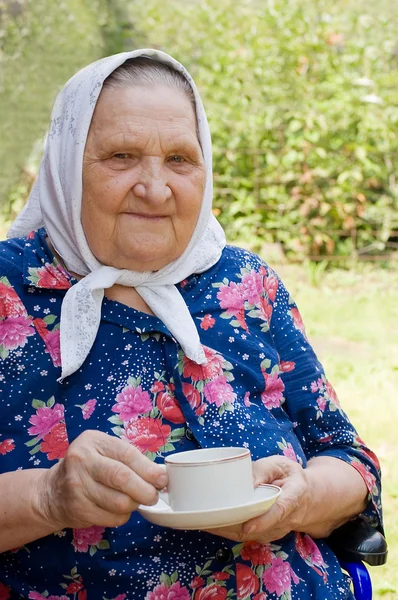 Portrét staré ženy — Stock fotografie