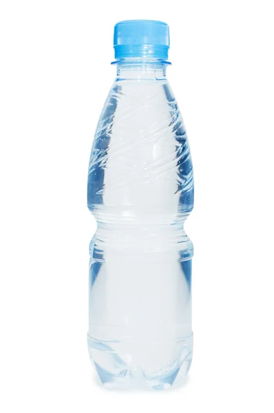 Garrafas de água isoladas no fundo branco — Fotografia de Stock