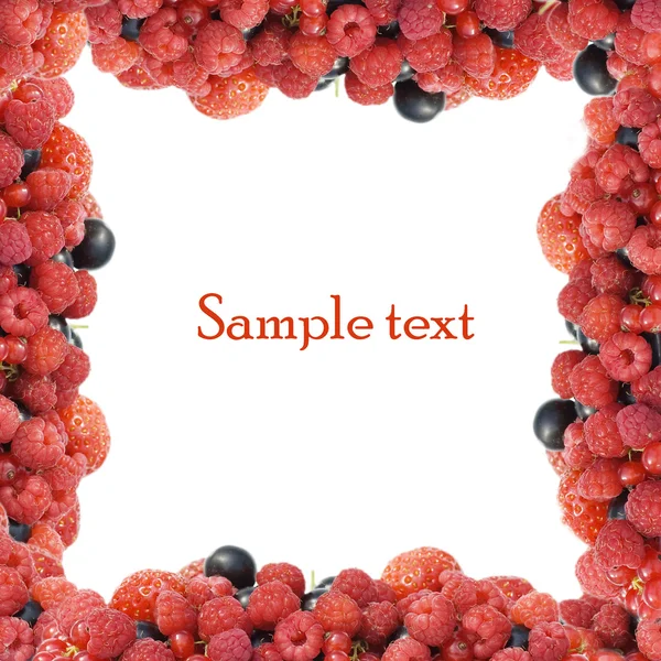 Спелые ягоды на белом фоне — стоковое фото