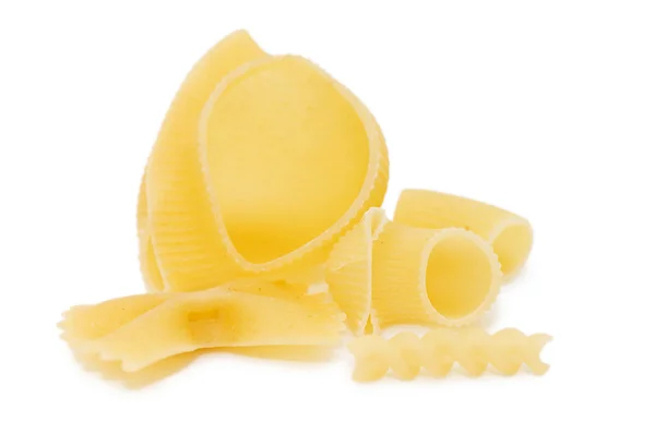 Närbild av pasta isolerad på vit — Stockfoto