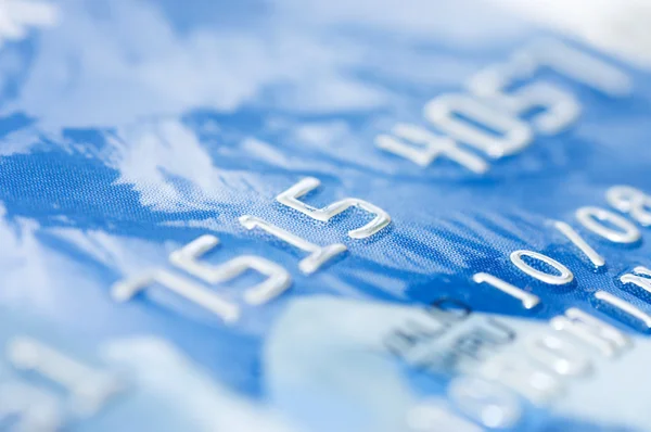 Makroaufnahme einer Kreditkarte — Stockfoto