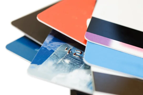 Макросъемка кредитной карты — стоковое фото