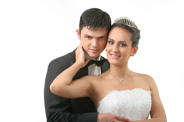 Elegantnye recém-casado casal — Fotografia de Stock