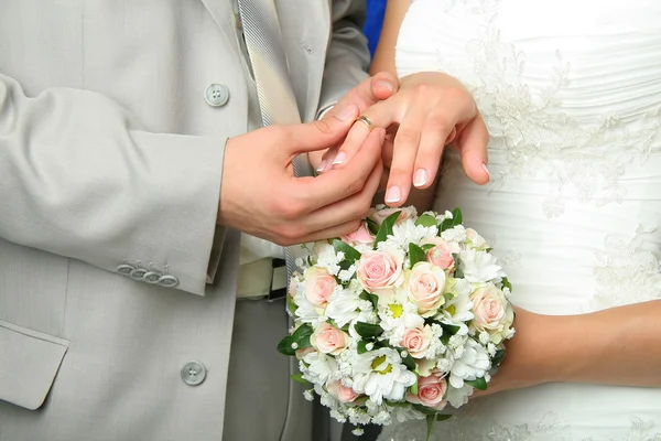 그녀의 결혼 반지 — 스톡 사진
