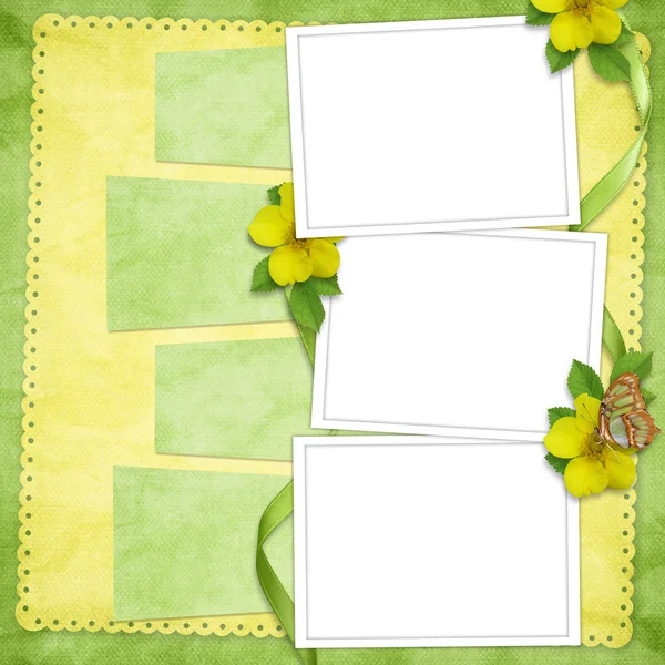 Az ünnep a virágok kártya — Stock Fotó
