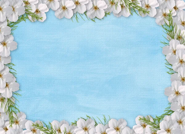 Carta per vacanza con fiori — Foto Stock