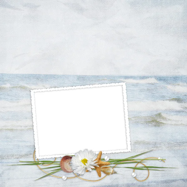 Cartão do mar para o feriado — Fotografia de Stock