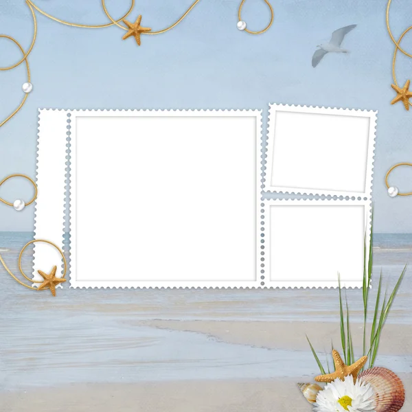 Cartão do mar para o feriado — Fotografia de Stock