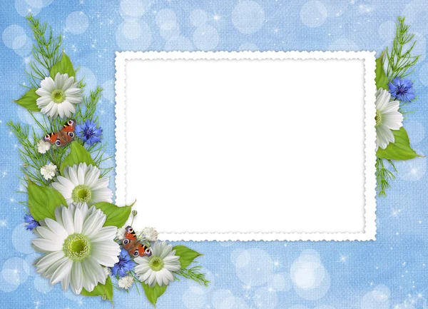 Az ünnep a virágok kártya — Stock Fotó