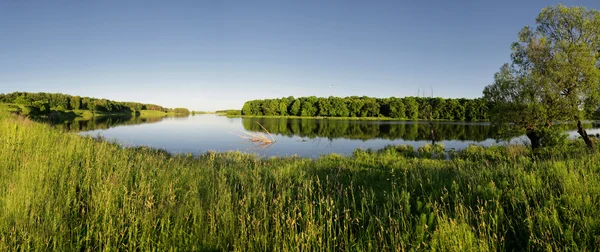 stock image Small river panorama