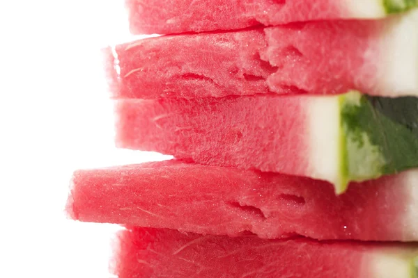 Stapel watermeloen van segmenten — Stockfoto