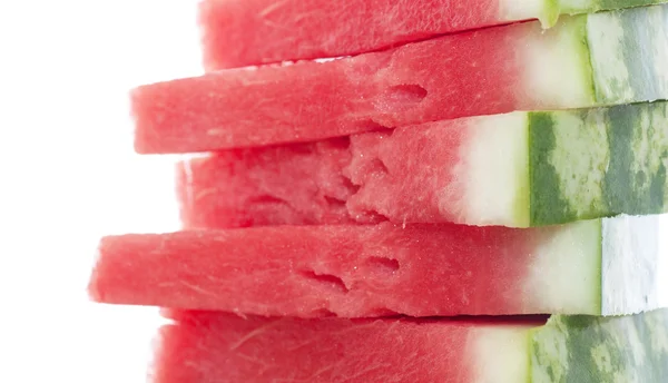 Stack of fresh slices of watermelon Stock Photo
