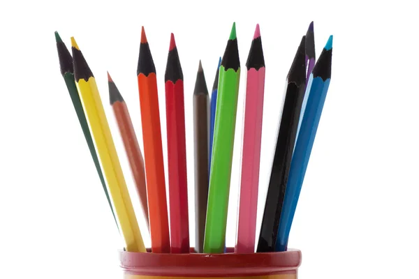 Ceruza, egy csésze — Stock Fotó