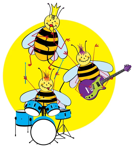Bee-band — Stockvector