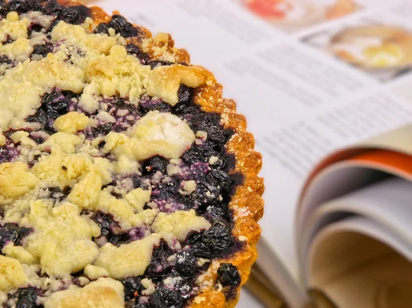 Домашний черничный пирог — стоковое фото