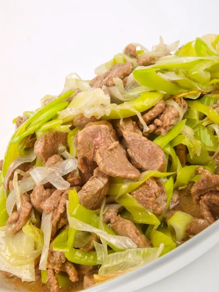Čínské jídlo s lam a celer — Stock fotografie