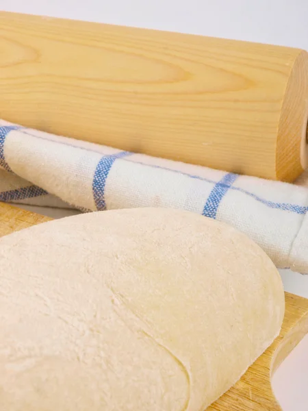 Wheat bread dough. Close up. Ready for the owen — Stock Photo, Image