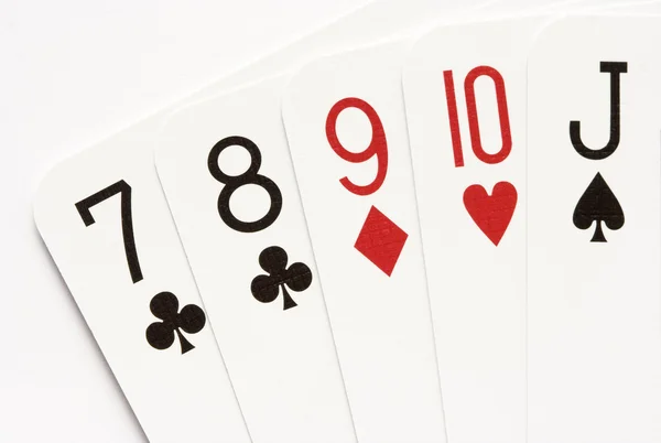 Покер - прямі — стокове фото