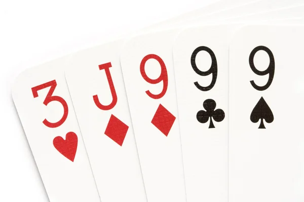 Покер три своєрідних — стокове фото