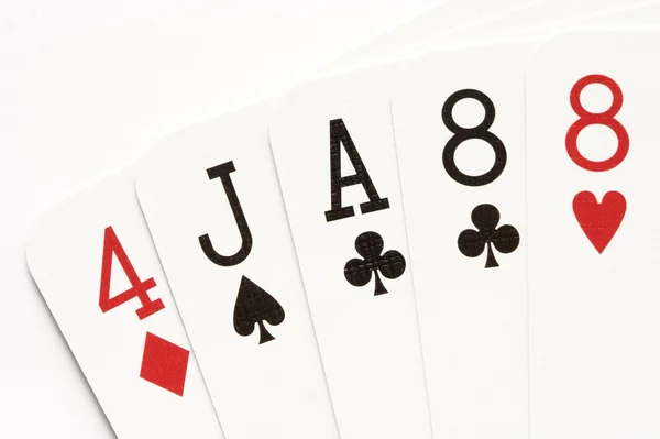 Poker - één paar — Stockfoto