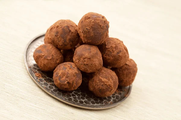 Homemade truffles. — Stock Photo, Image