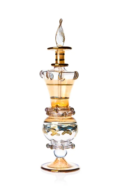 Arany parfümös üveg — Stock Fotó