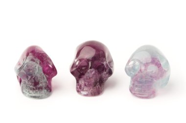 Fluorite skulls clipart