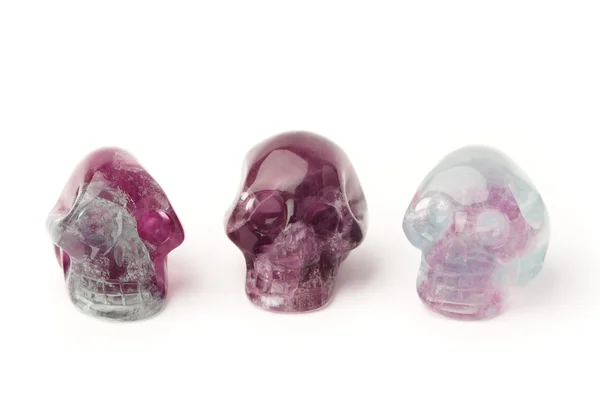 Fluorite skulls — Stock Photo, Image