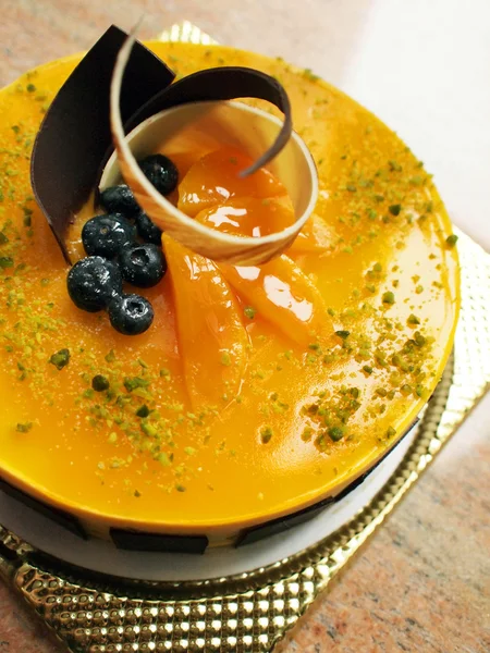 Torta mousse di mango — Foto Stock