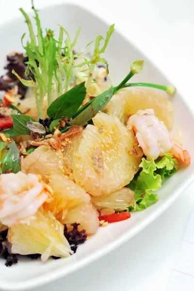 Salada de camarão e Pomelo — Fotografia de Stock