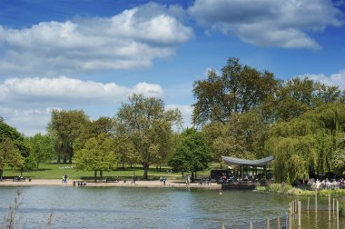 Serpentine Lake in Hyde Park London clipart