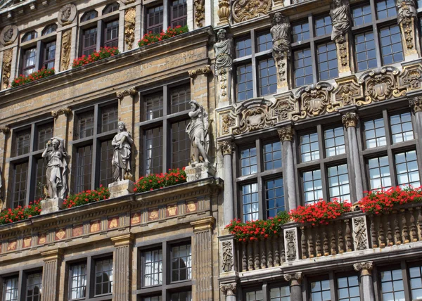Facade of Guildhall in Brussels — Stock Photo, Image