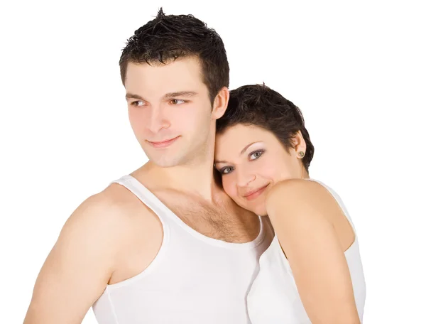 Brightly picture of a smiling young couple — Stock Photo, Image